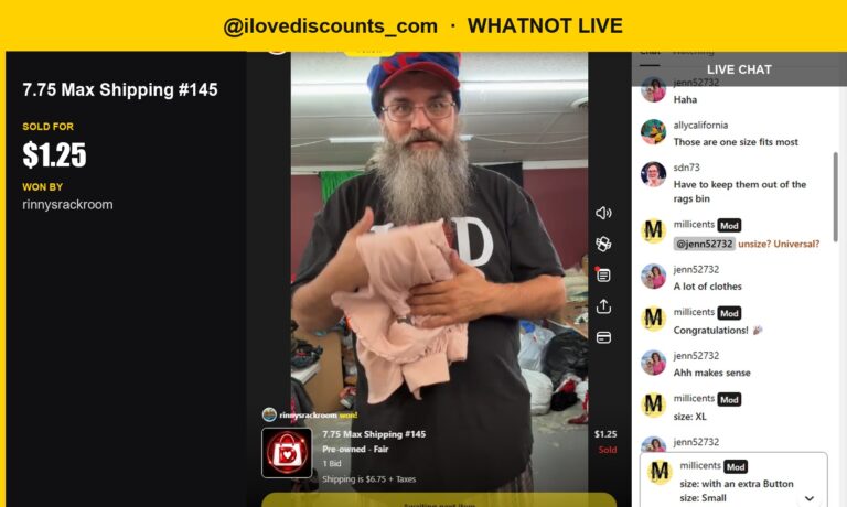 Adriana Papel Pants Sell for $1.25 in Whatnot Live Auction