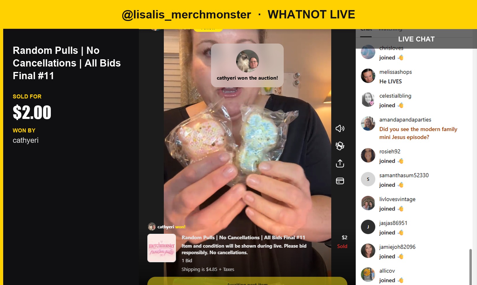 A Little Squish: Panda Plush Toy Sells on Whatnot Live