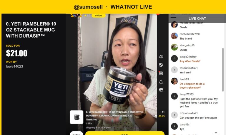 YETI Rambler Mug Sells for $21 on Whatnot