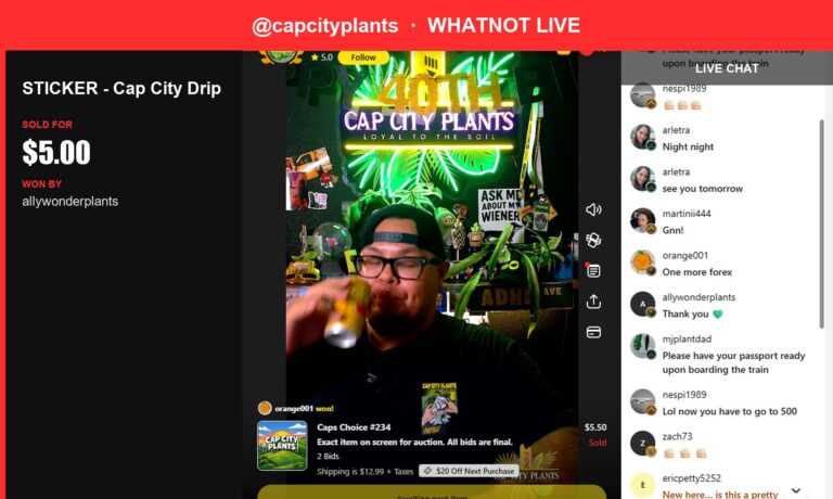 Rare Cap City Sticker Snags $5 Win at Whatnot Sale
