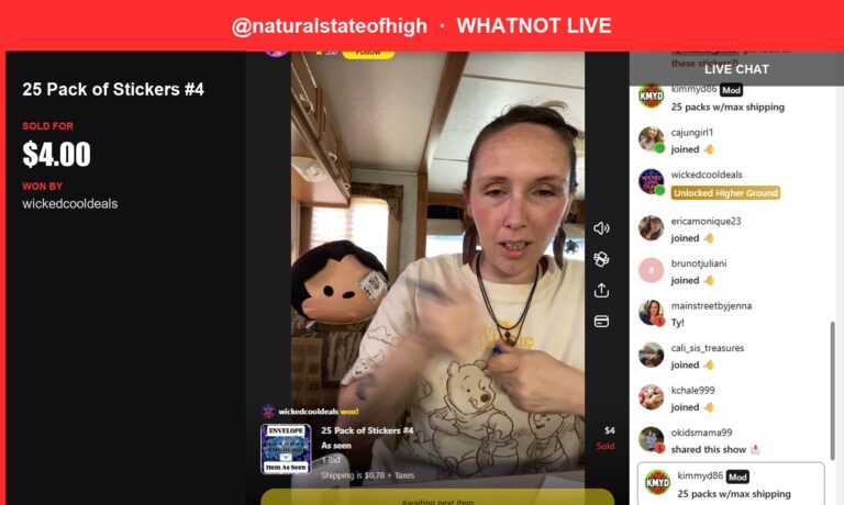 Sticker Superstar Soars on Whatnot