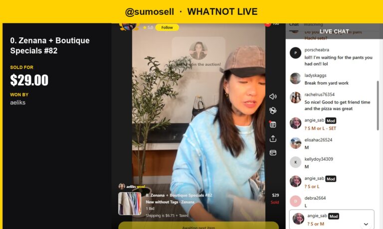 Sweatshirt Steals the Show at SumoSell's Whatnot Live Auction