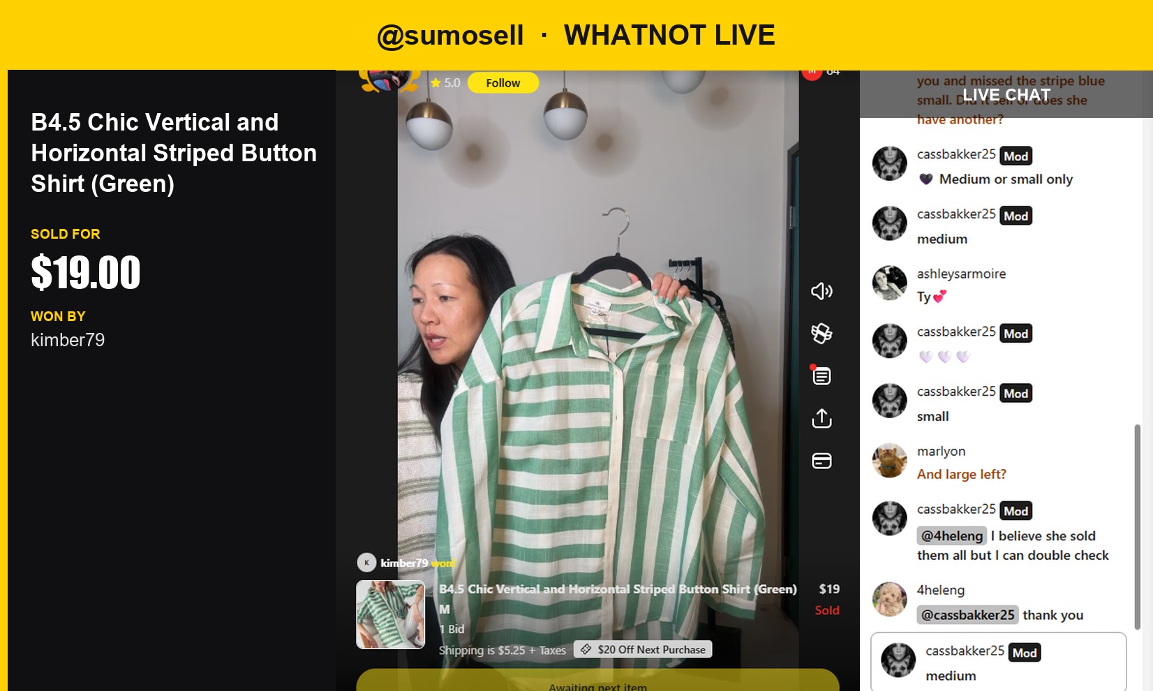 Striped Shirt Steals the Show