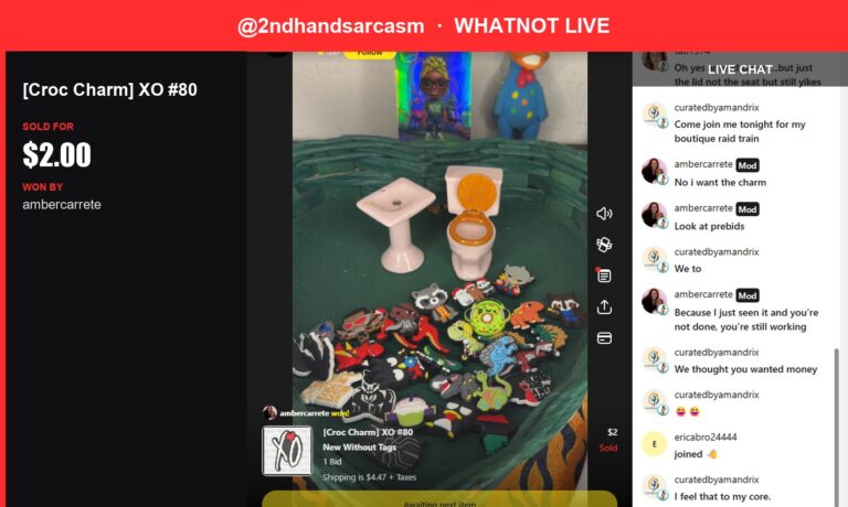 Chic on a Shoestring: $2 Croc Charm Sold at 2ndhandsarcasm's Live Show