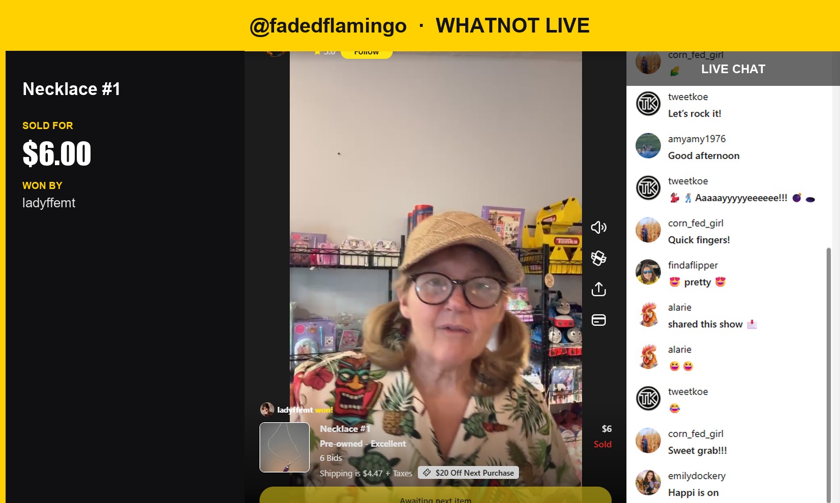 "A Simple but Sweet Find: fadeflamingo's Necklace #1 Sells for $6"