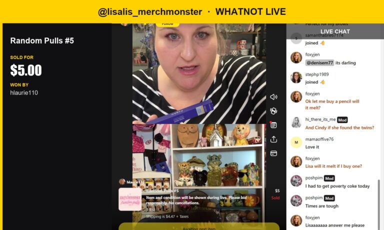Whatnot Live: Random Pulls #5 Sells for $5