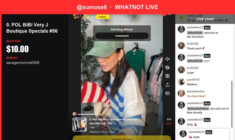 Exclusive Loungewear Find on Whatnot from SumoSell
