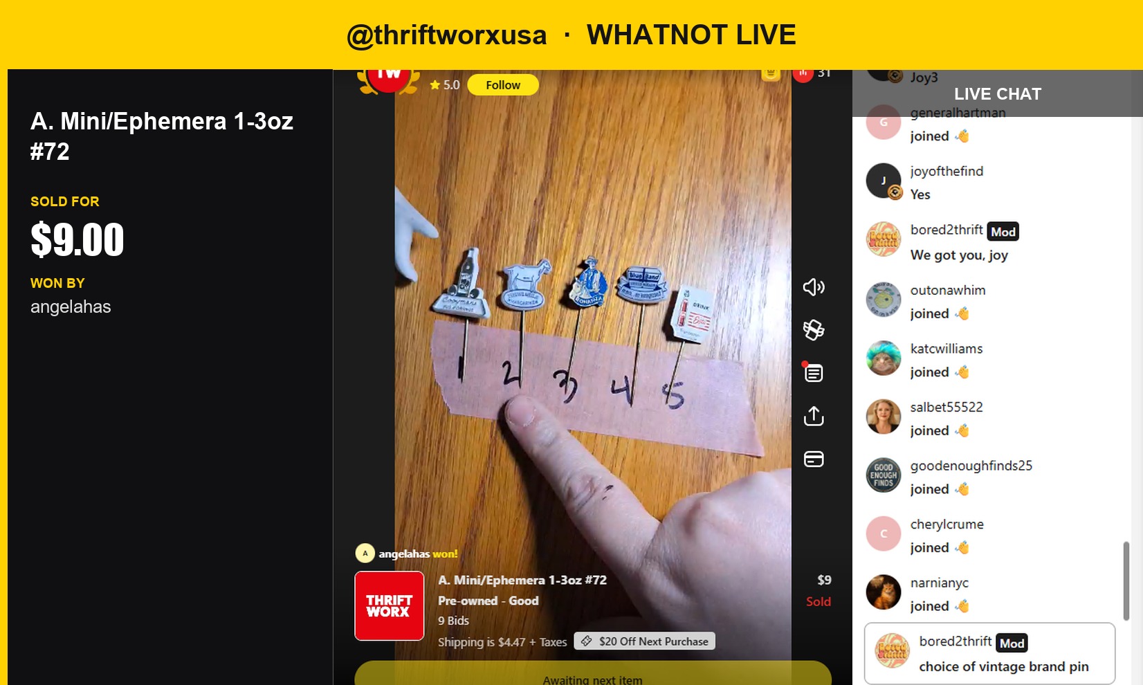Small but Sweet Win for Thriftworxusa's Mini Ephemera