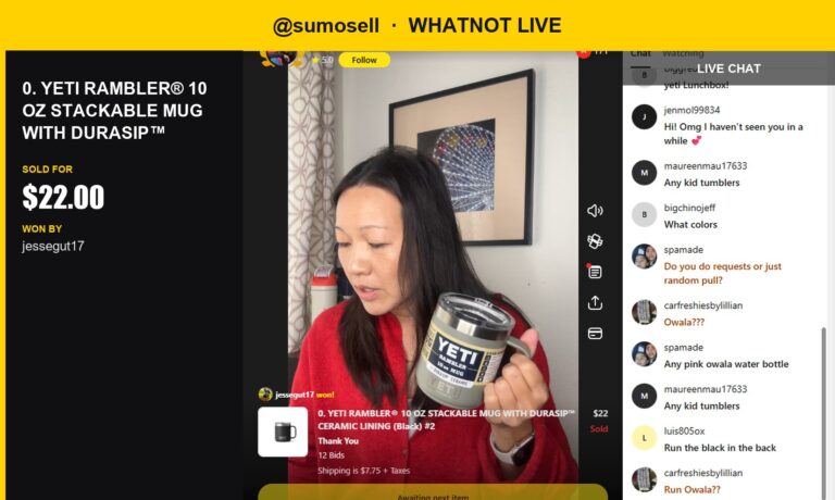 YETI RAMBLER Mug Sells for $22 in Hot Whatnot Auction