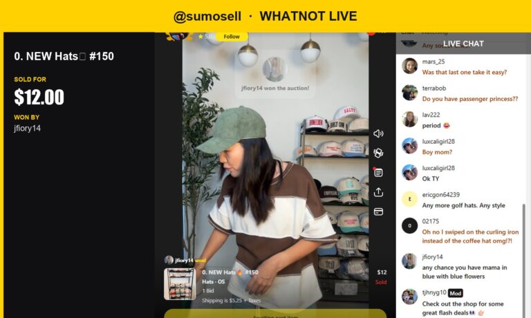 Whatnot Live Auction Sighting: A Snazzy Snapback Selling for $12