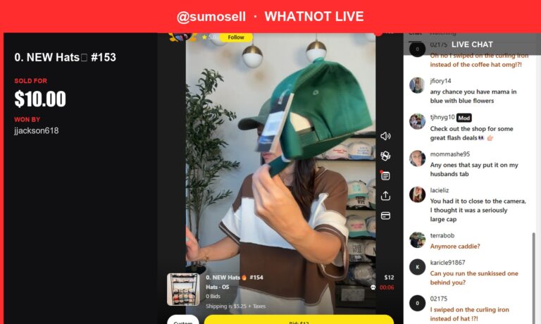 Whatnot Show Recap: A Gorgeous CC Brand Snapback Hat Finds a Home