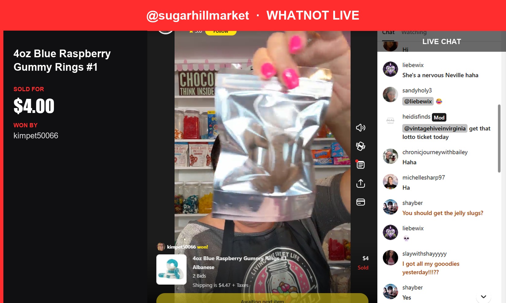 Gummy Goodness Scores Big at SugarhillMarket's Whatnot Live Show