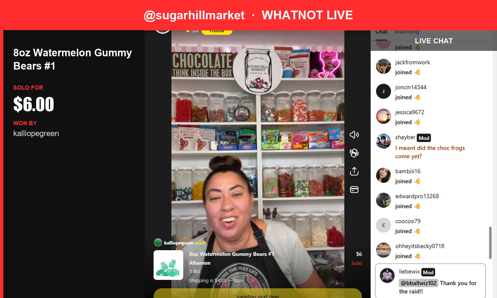 Sweet Deal: Sugar Hill Market's Watermelon Gummy Bears Sell Fast!