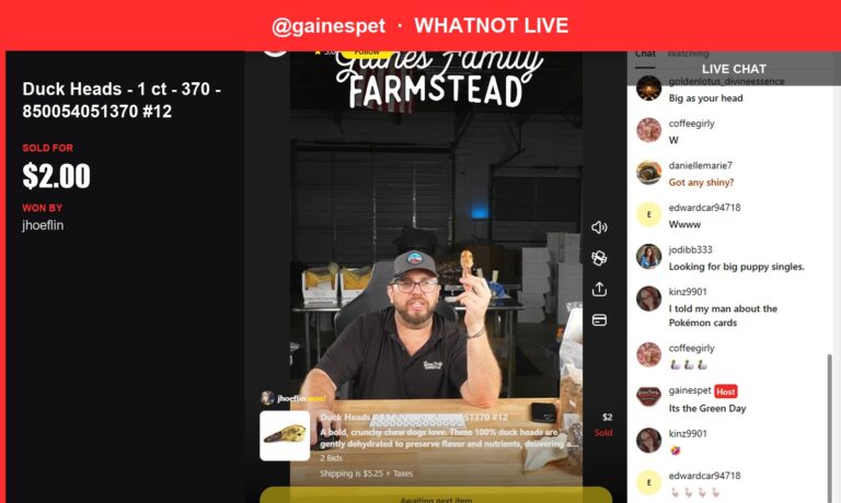Duck Heads Soar to $2.00 in Whatnot Live Auction!