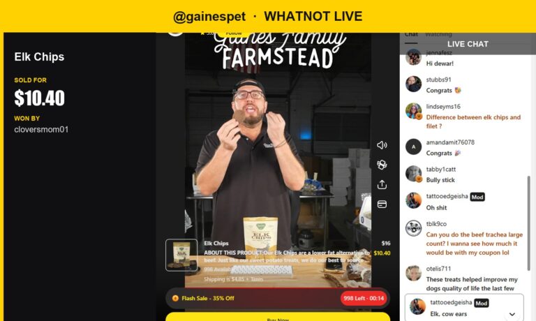 Elk Chip Wins Over Bidders on Whatnot