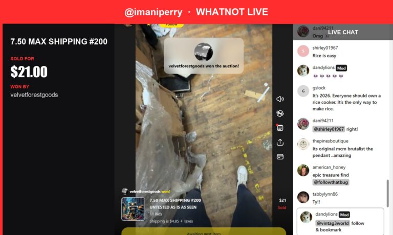 Whatnot Live Auction Wins: 7.50 MAX SHIPPING #200 Goes for $21
