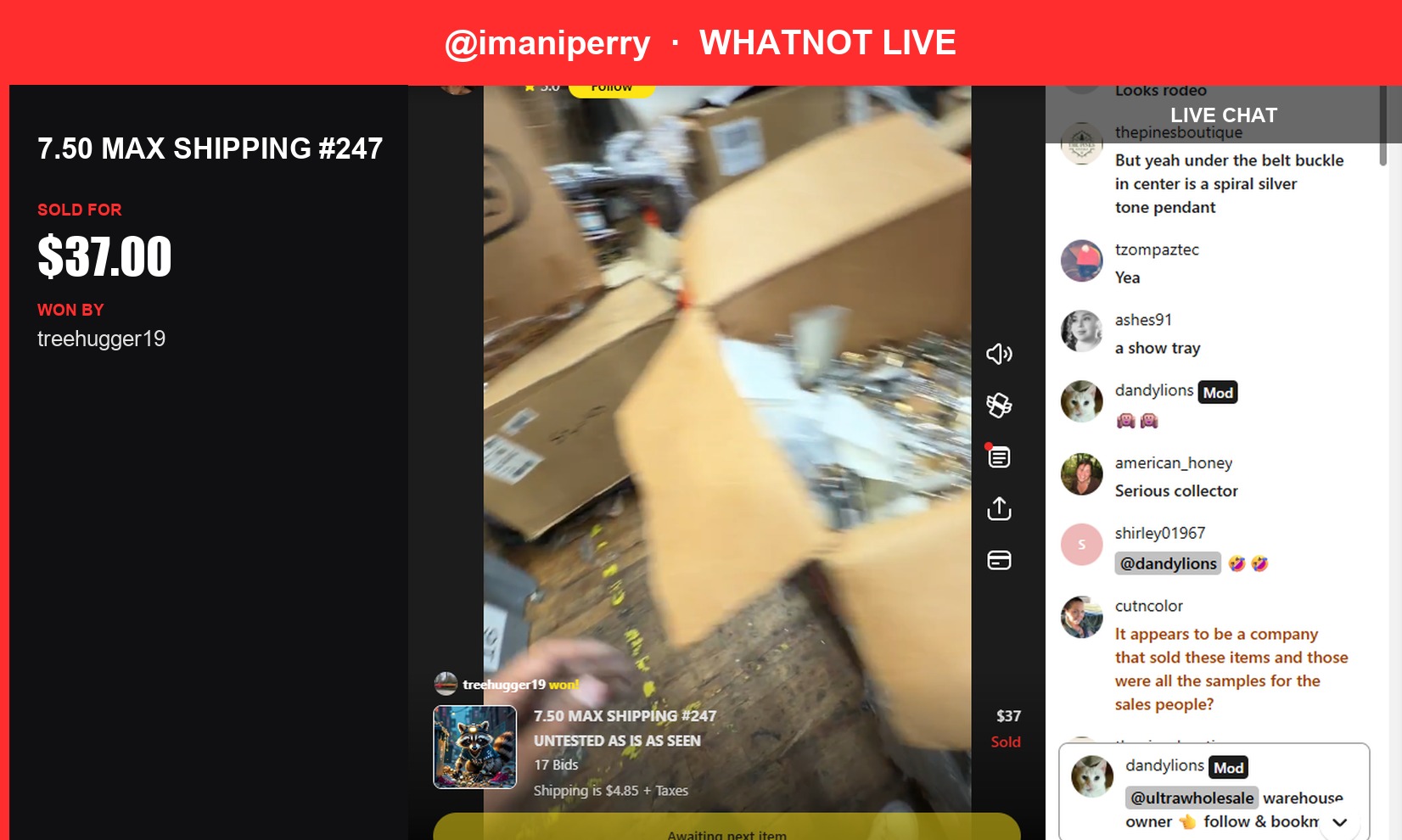 Trove of Trays Sells for $37 in ImaniPerry's Whatnot Live Show
