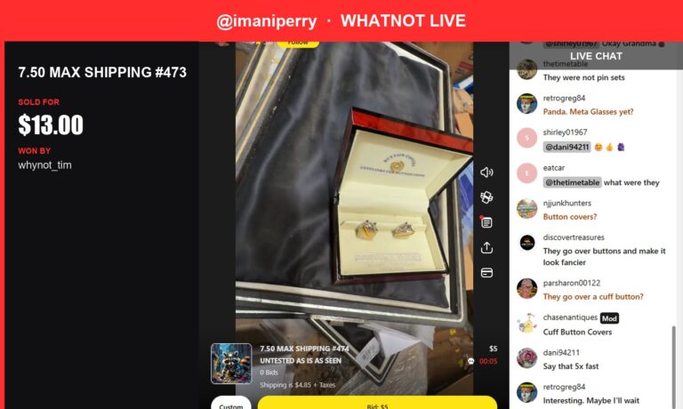 Vintage Donald Trump Brand Cufflinks Spark Bidding Frenzy on Whatnot