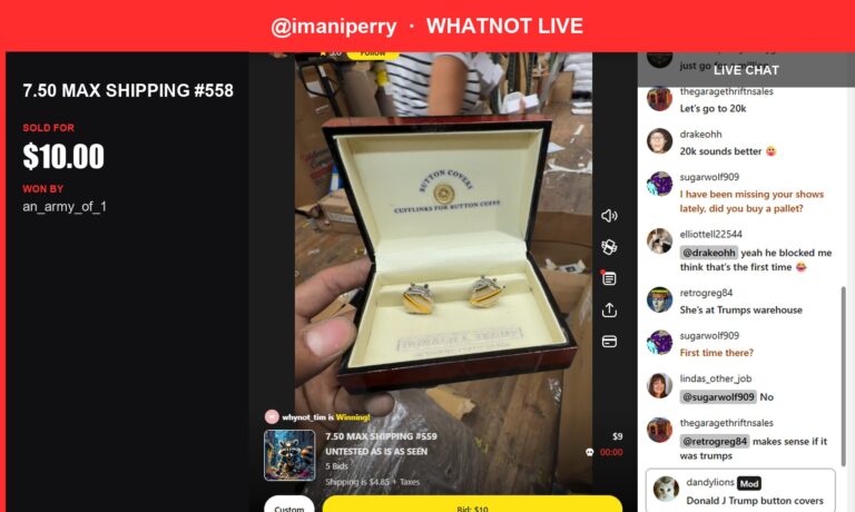 Sought-after Cufflinks Bring Good Fortune to Whatnot Shopper
