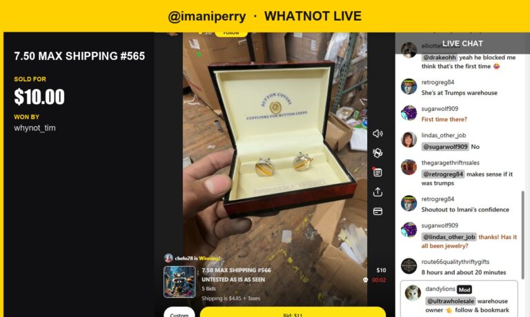 Last-Minute Score: Vintage Cufflinks Sell for $10 in ImaniPerry's Whatnot Live Show