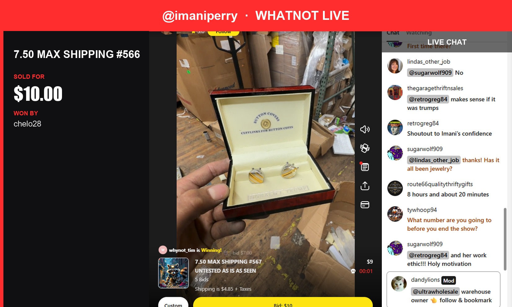 Whatnot Winner: Imaniperry's Quick Sell!