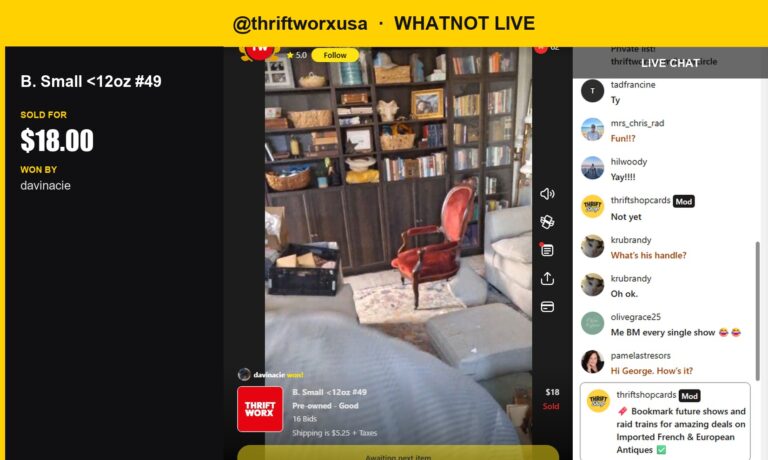 A Little Gem for an Artist: Small Unmarked Paste Pot Sold on Thriftworxusa's Whatnot Live Show