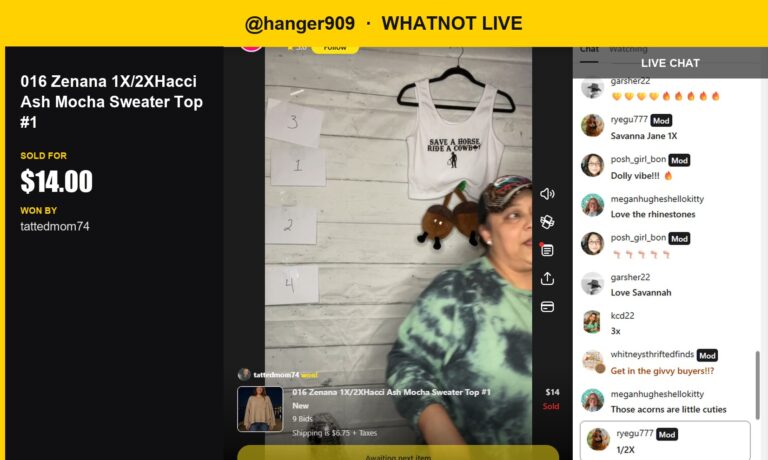 Lucky Bidder Snags Charming Sweater Top at Whatnot Live Show