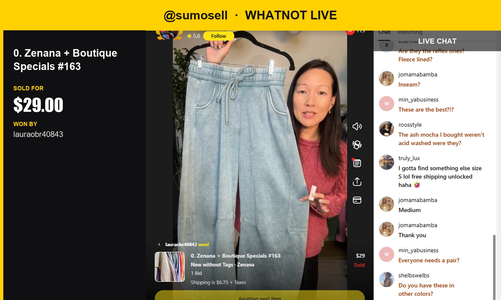 Whatnot Winner: Medium Zenana + Boutique Top Sells for a Steal