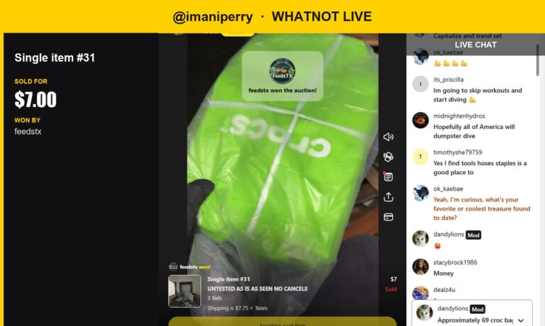 Whatnot Win: Crock Bag Bundle Finds a New Home