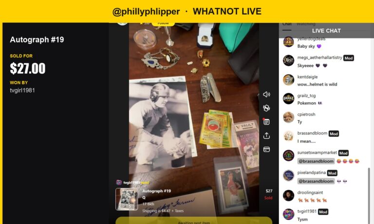 Jerry Rice Autographed Item Scores Big on Whatnot