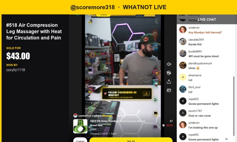 Scoremore318 Scores Big with Leg Massager Sale!