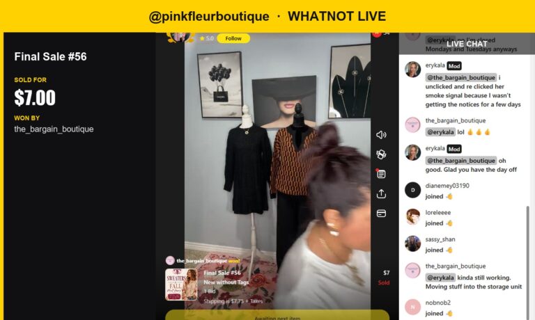 Whatnot Live Sale: Unique Color-Block Poncho Sells for $7