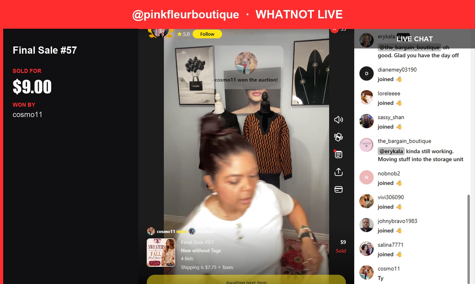Whatnot Winner: Cosmo Scores a Stylish Poncho