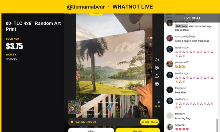 TLCMamabear's Artistic Getaway Print Sells for $3.75!