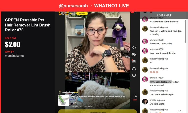 Lint Brush Frenzy: A Whatnot Sale to Remember!