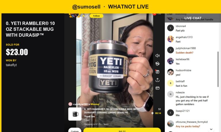 Yeti Rambler Stackable Mug Wins Over Bidders