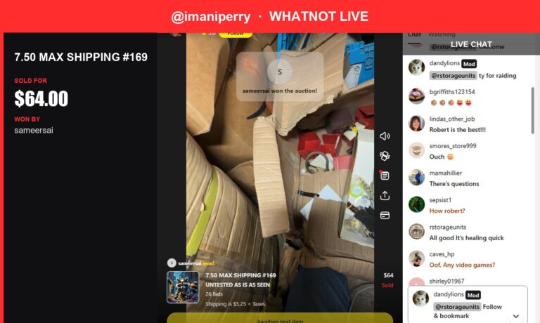 Max Shipping Box #169 Sells for $64