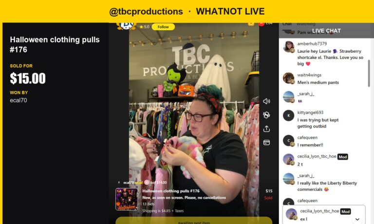 TBC Productions' Softer Side: Halloween Clothing Pull Sells for 15 USD