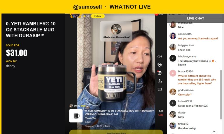 Yeti Rambler Stackable Mug Sells for $31 on Whatnot