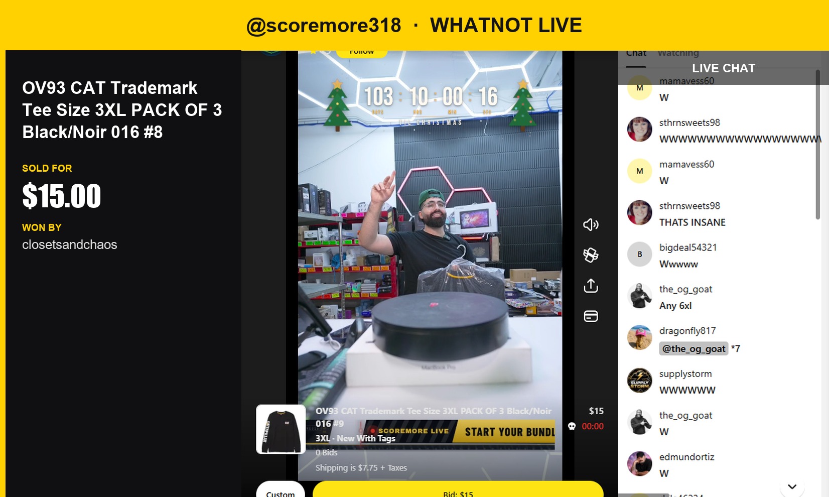 Scooping Up a Deal: Scoremore318's Whatnot Sell
