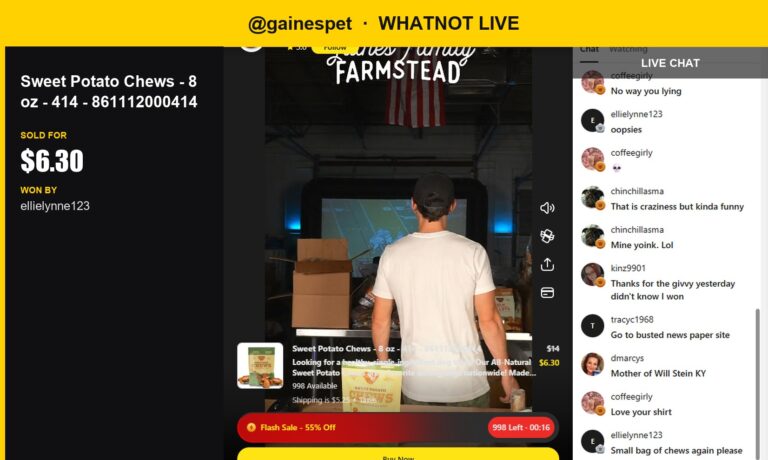 Sweet Treat Scores Big on Whatnot Live