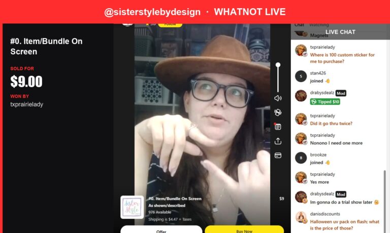 Whatnot Live Show Takeaway: Sweet Stickers in Stock!