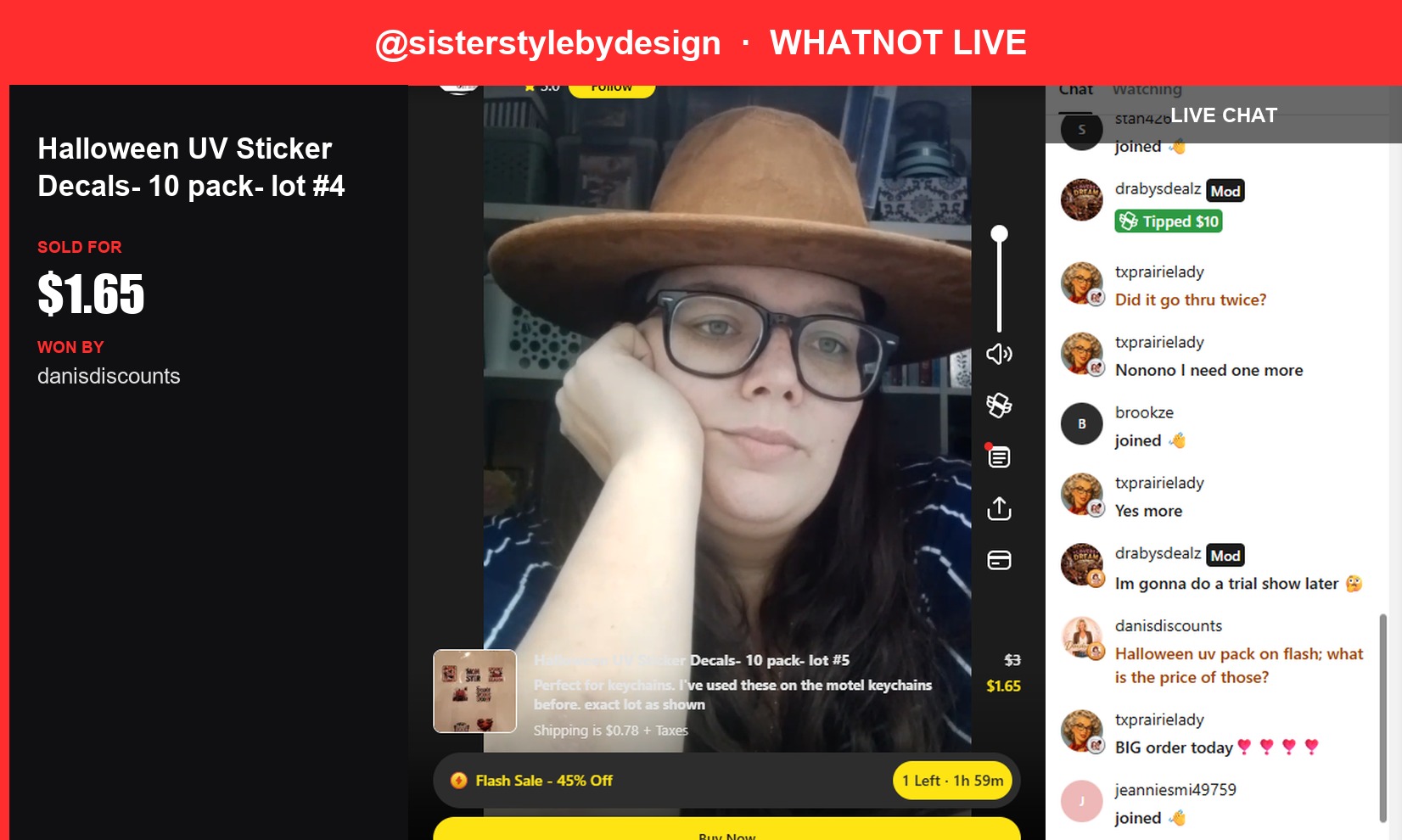Spooky Deals on SisterStyleByDesign's Whatnot Show