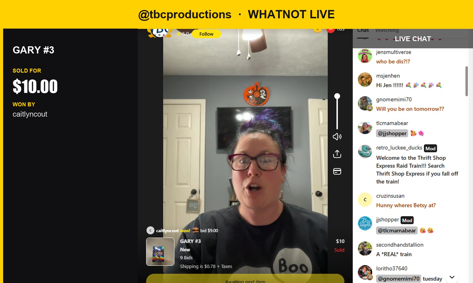 Whatnot What-Up: Gary #3 Scores a 10.00 USD Sale!