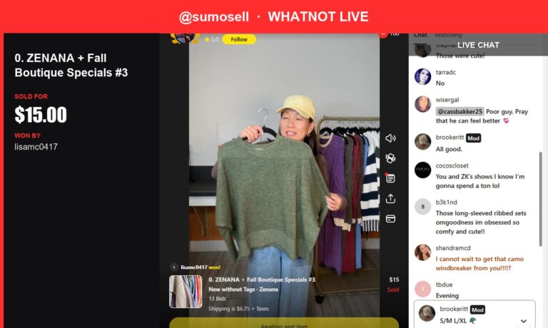 Cozy Sweater Scores a Win at Whatnot Sale
