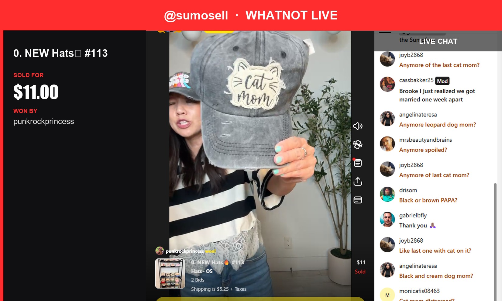 Sold for a Snappy Price: CC Brand Papa Hat Sells for $11 on Whatnot