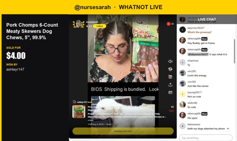 Pork Chomps Galore: A Quick Sell During nursesarah's Live Show