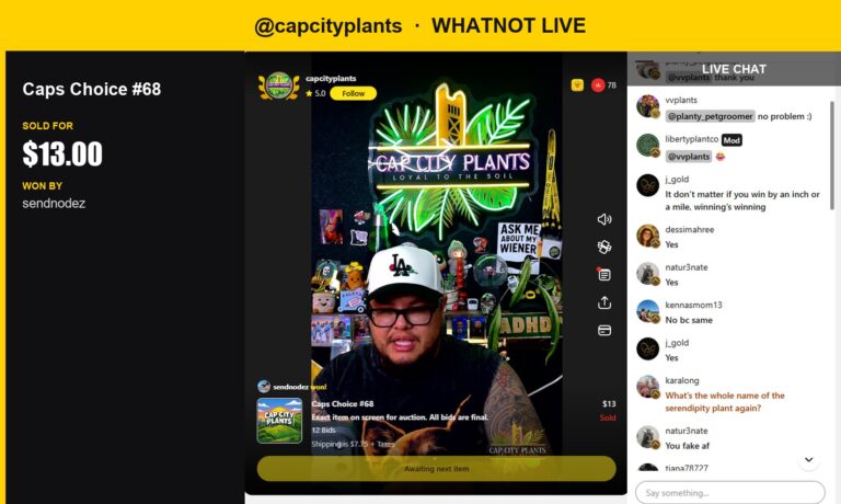 A Crystal Clear Victory: Sendnodez Wins Caps Choice #68 on Whatnot