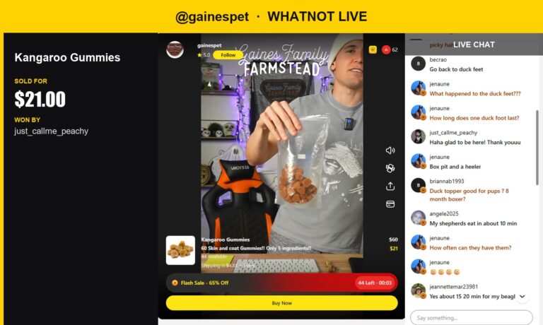 Kangaroo Gummies Frenzy on Whatnot
