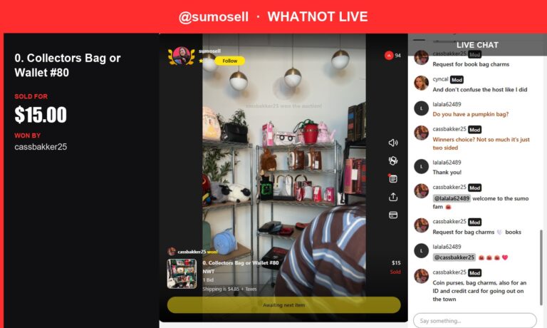 New Whatnot Find from @sumosell: Sold for 15.00 USD